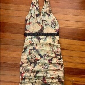 Nicole Miller Floral Halter Dress